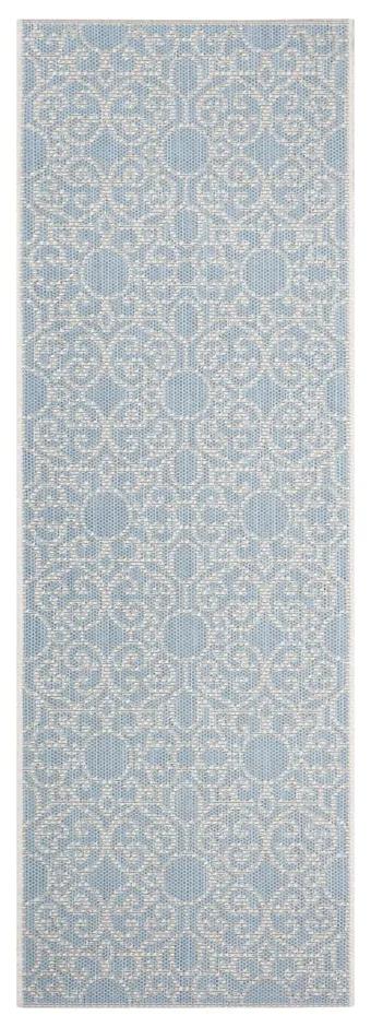 Nebo kék-bézs kültéri szőnyeg, 70 x 200 cm - Bougari