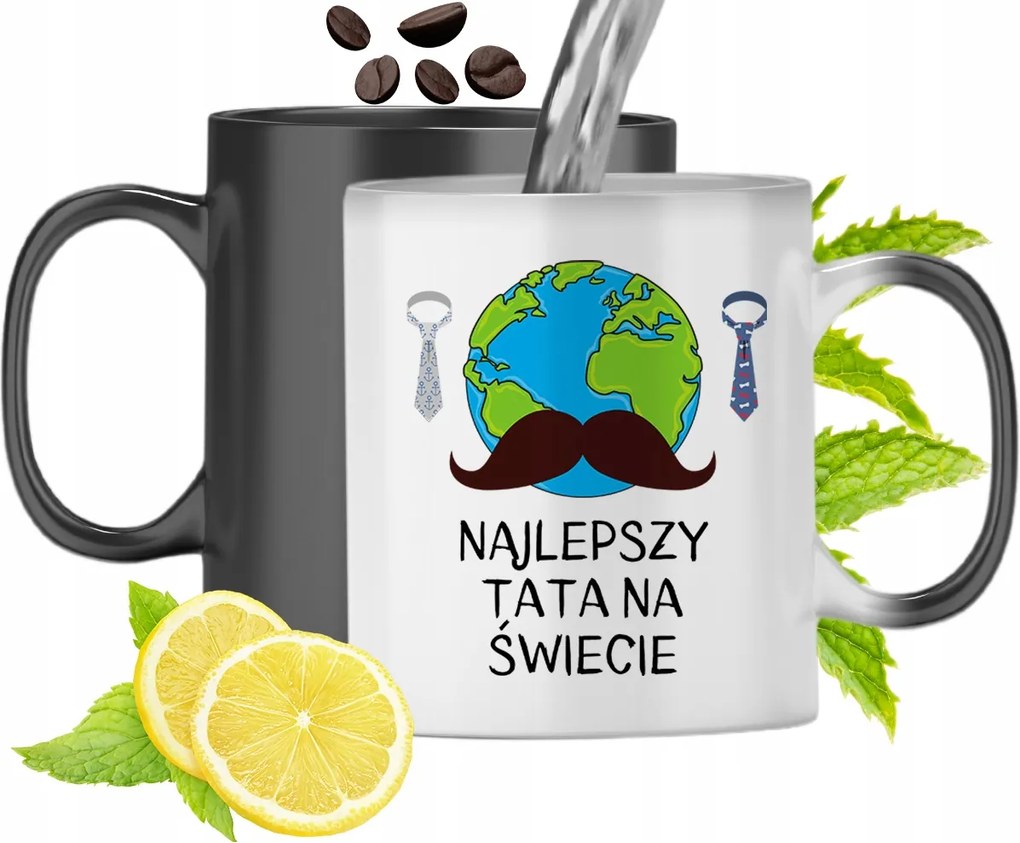 Mágikus Bögre Apukáknak Színváltós Nyomtatott Fotóval