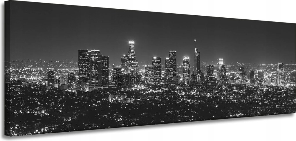 Vászonkép Építészet Los Angeles fekete-fehér 150X50 cm