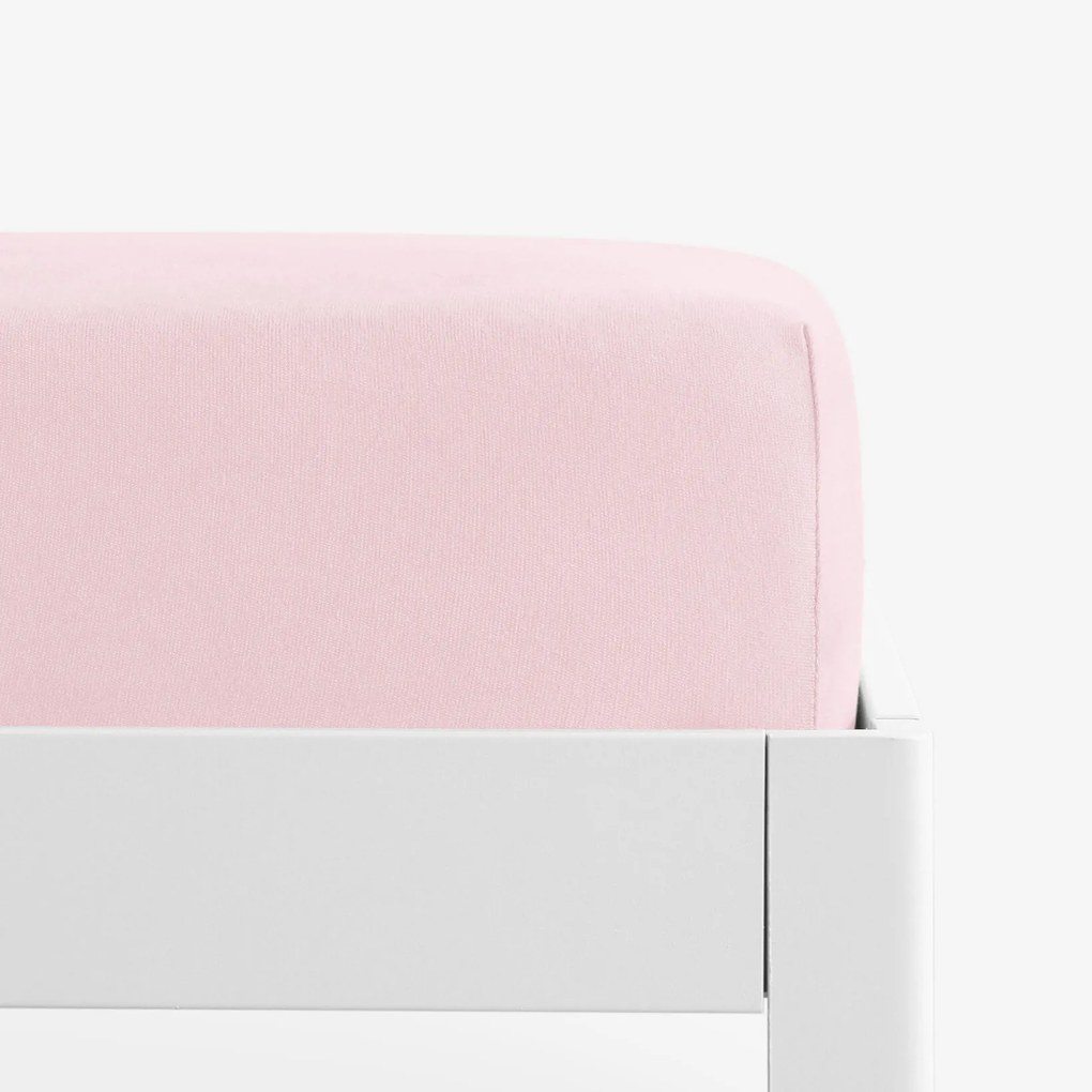 Goldea jersey gumis lepedő - pasztell rózsaszín 180 x 200 cm