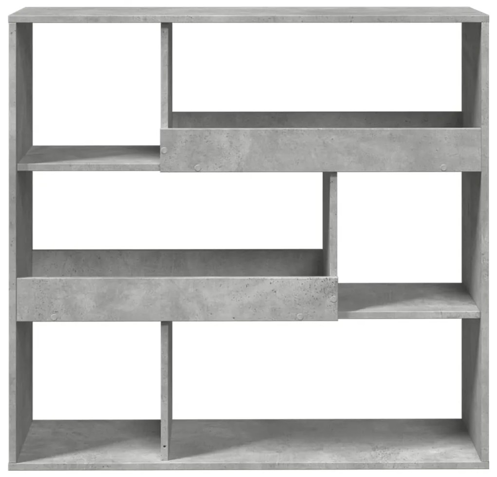 betonszürke szerelt fa térelválasztó 100 x 33 x 94,5 cm
