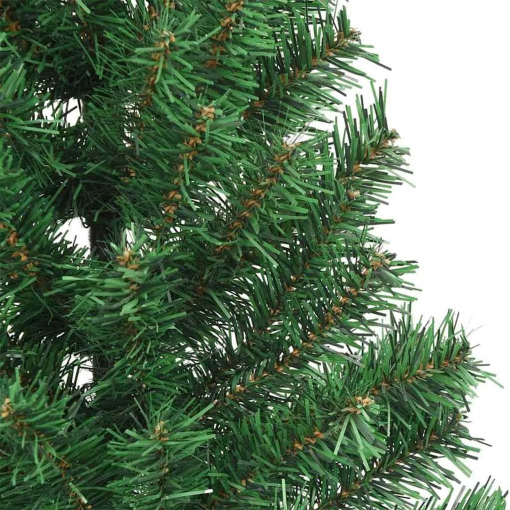 Műfenyő Elővilágított Karácsonyfa 300 LED-del Zöld 240 cm PVC