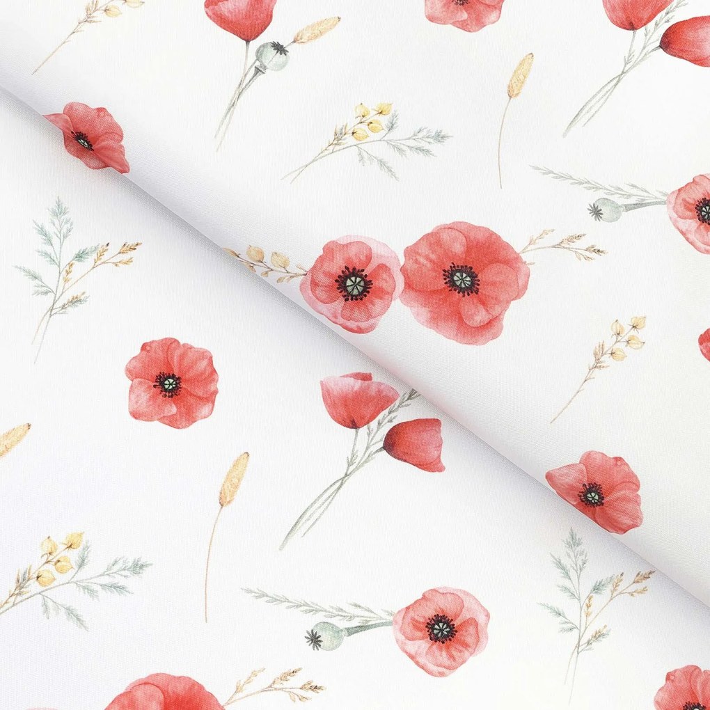 Goldea teflon szövet terítőknek - pipacsok 160 cm