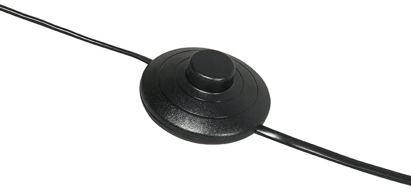 Okos modern íves állólámpa fekete, WiFi G95 - Vinossa