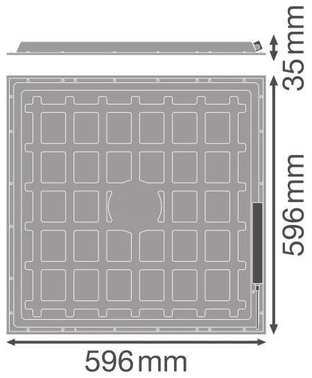 Osram - LED álmennyezeti panel ESSENTIAL LED/36W/230V 6500K 60x60 cm
