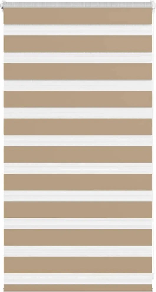 vidaXL zebrafüggönnyel homokbarna szövetszélesség 70,9 cm poliészter