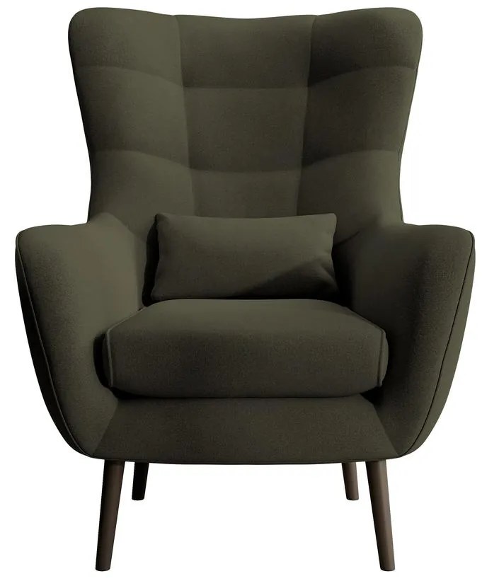 Fotel lábtartóval Veneza VZ1  (oliva + fekete). 1098945
