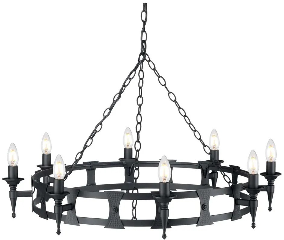 Elstead Lighting SAXON SAX8-BLK Csillár 8x60W/E14