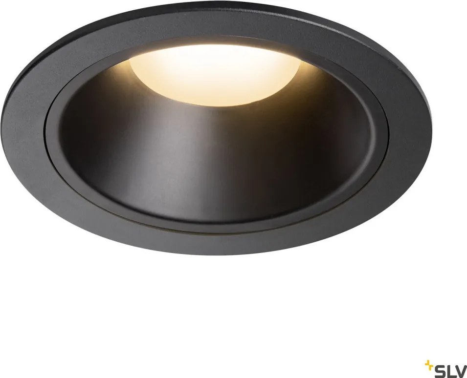 SLV 1003985 NUMINOS DL XL Fürdőszobai Beépíthető Lámpa Fekete LED IP44