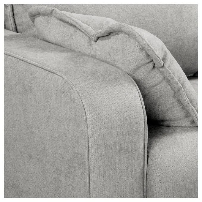 Világosszürke sarokkanapé (jobb oldali) Beata – Ropez