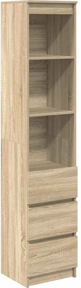 vidaXL sonoma tölgy szerelt fa magasszekrény 37,5x35x180 cm