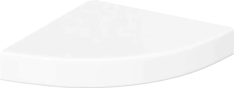 vidaXL úszó sarokpolc magasfényű fehér MDF 25 x 25 x 3,8 cm