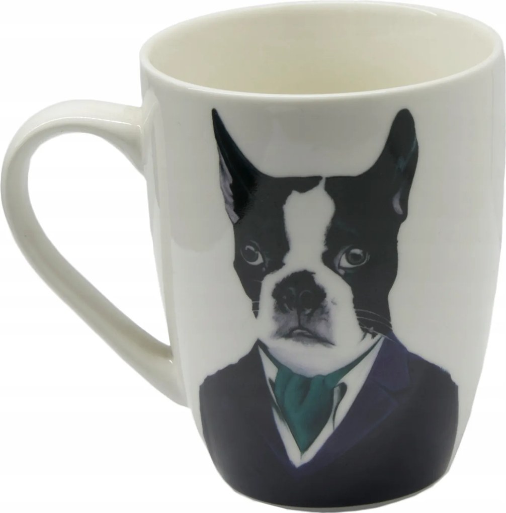 Kávéscsésze Kerámia Bulldog 300ml kutya fehér vicces ajándék