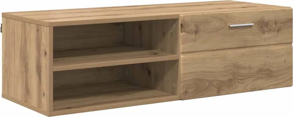 vidaXL Fából Készült Szekrény Artisan tölgy 100,5 x 39 x 30 cm Faanyag
