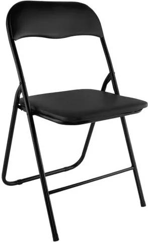 Malatec Összecsukható szék, fekete, 7890