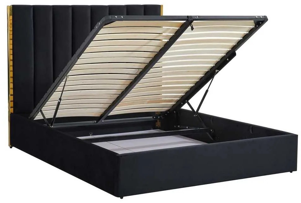 Ariella ágy 160 x 200 cm, fekete