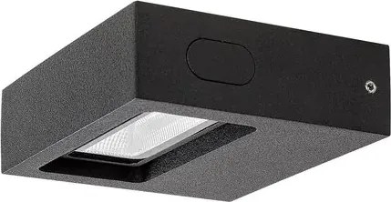 Rabalux ganges kültéri fali lámpa 7w 575lm ip65 matt fekete