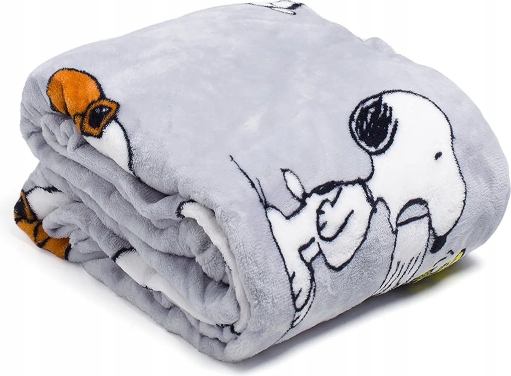 Márkás Nagy Aranyos Meleg Takaró Ágytakaró Snoopy Gyerekek 230x230cm Kn