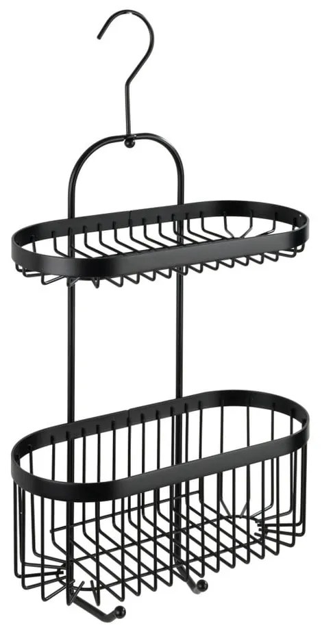 Classic Plus 2 Tier Caddy fekete felfüggeszthető kosár - Wenko