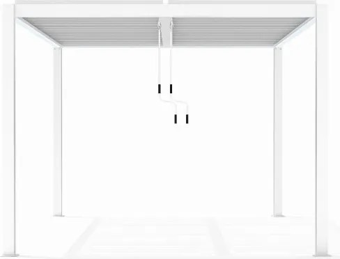 LUXE pergola 3x4m fehér LED világítással