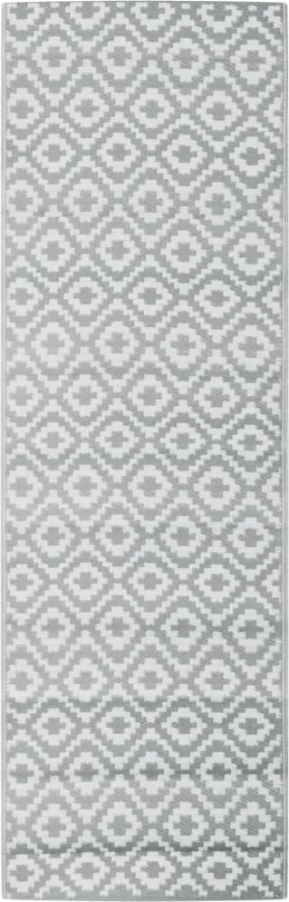 vidaXL kültéri szőnyeg ARAKIL szürke 80x250 cm PP
