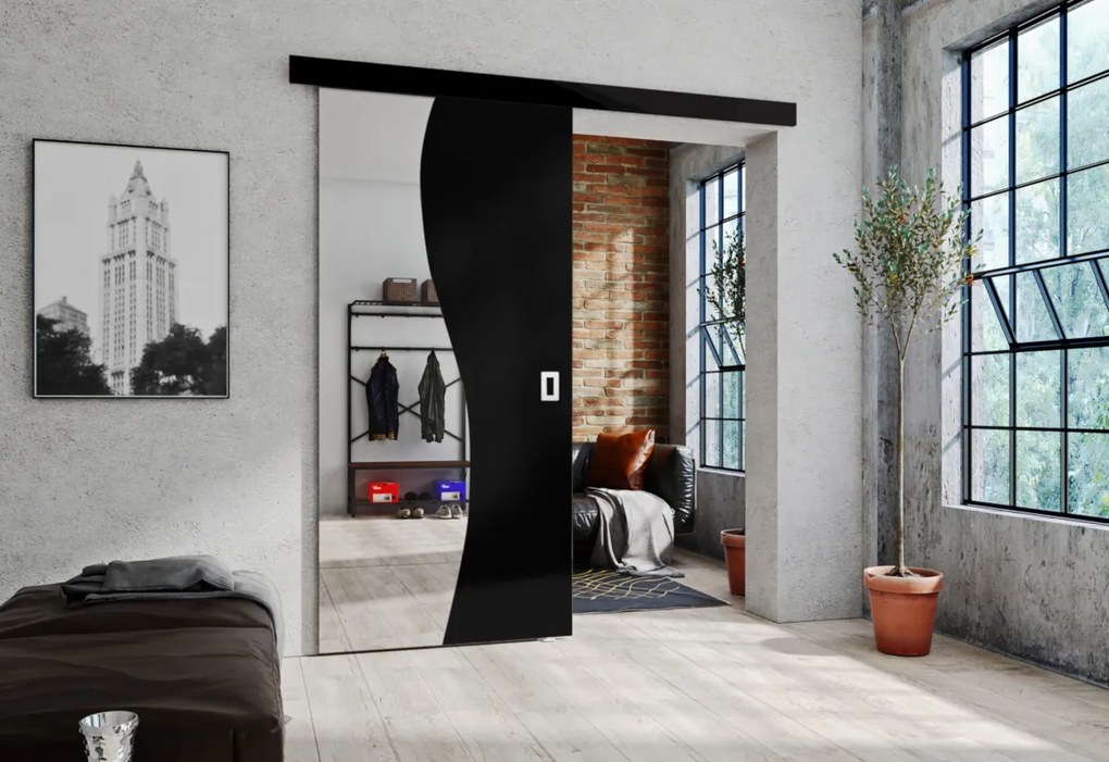 FALENA 80 tolóajtó, 80x205, fekete