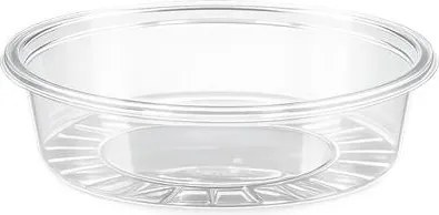 Műanyag öntetes tál, 50 ml, 75 mm átmérő, 100 db, víztiszta (KHMU356)