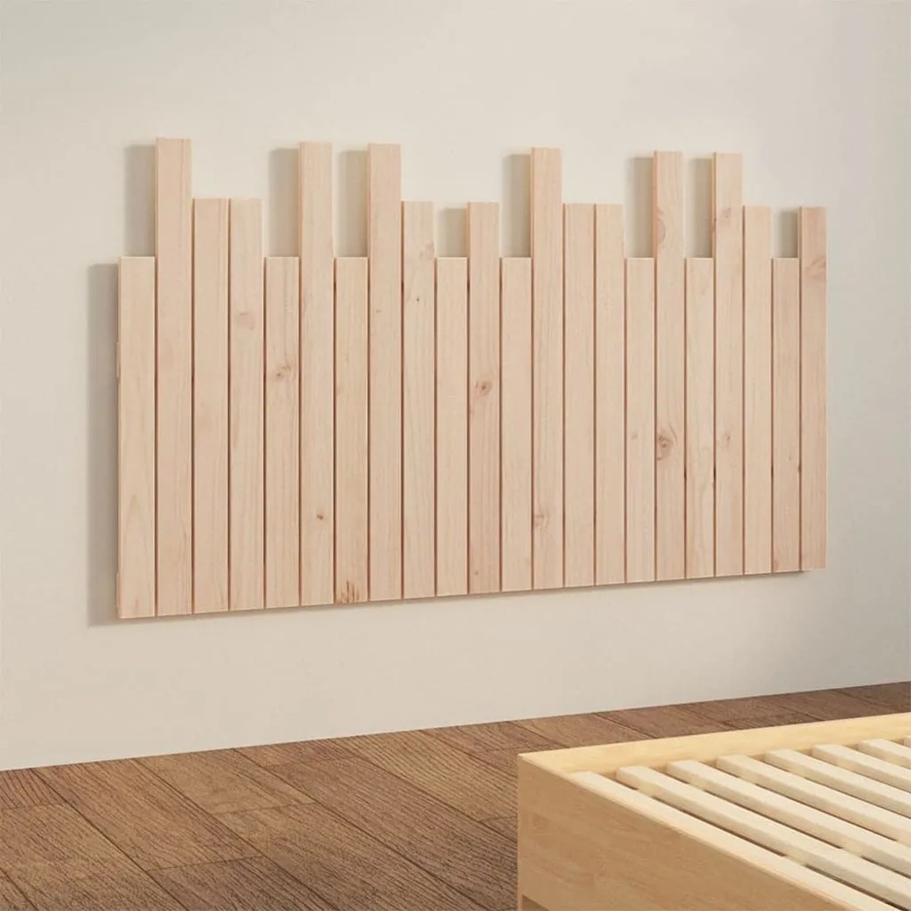 tömör fenyőfa fali fejtámla 140x3x80 cm