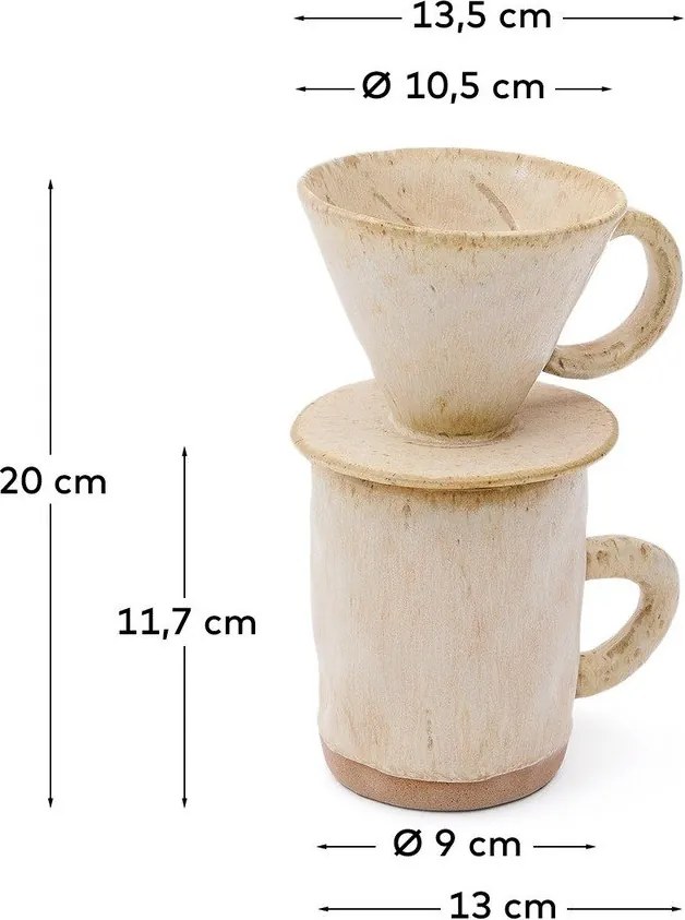 Kerámia kávécsepegtető Zunel – Kave Home