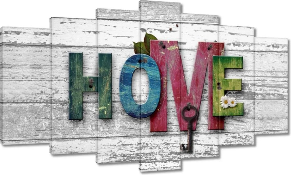 Festmények 140x80 Otthon Házikó Felirat