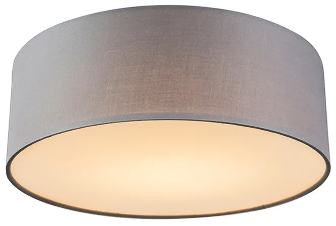 Mennyezeti lámpa szürke 30 cm LED-del - Drum LED