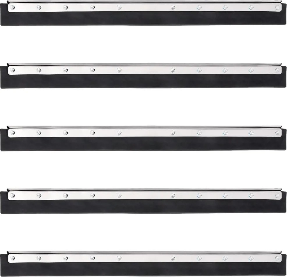vidaXL acél és gumi padlólehúzó fej 75 x 2 x 5 cm