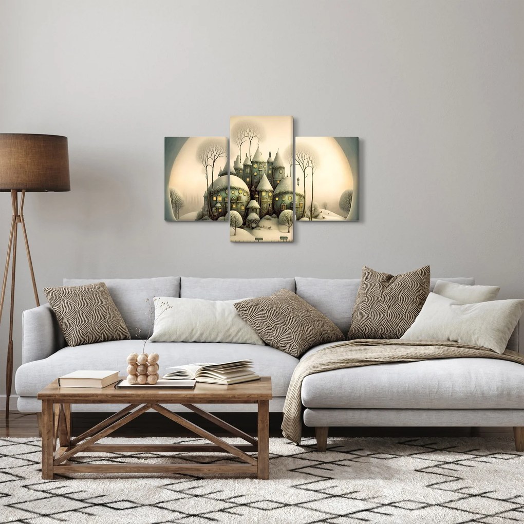 Kép - Mesebeli házikók (90x60 cm)