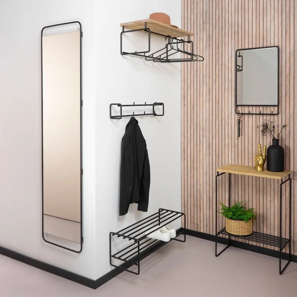 Fali tükör fogassal 40x60 cm Clint – Spinder Design