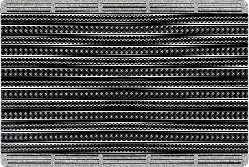 Prémium Lábtörlő Kültéri Ajtó Alá 60x90 Nagy Gumi Cipő Szürke