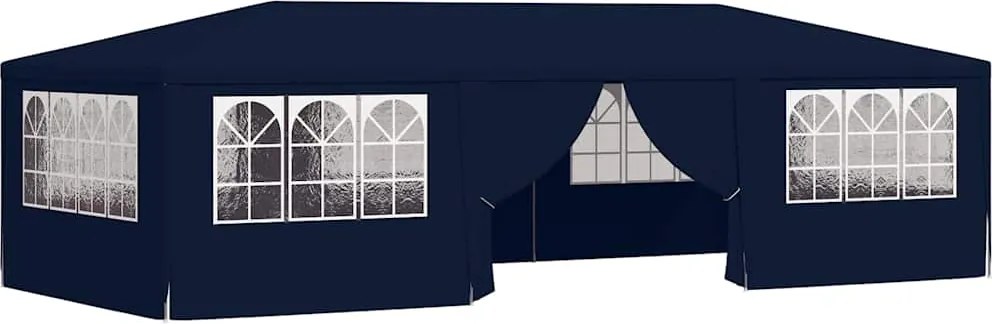 vidaXL kék rendezvénysátor oldalfalakkal 4 x 9 m 90 g/m²