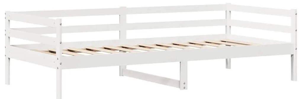 fehér tömör fenyőfa kanapéágy fiókokkal 90 x 200 cm