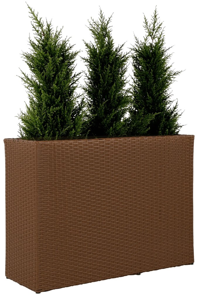Virágcserép, bézs rattan, RAMS