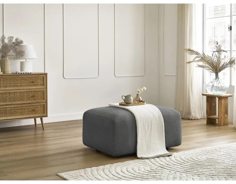 Szürke buklé lábtartó Tina – Bobochic Paris