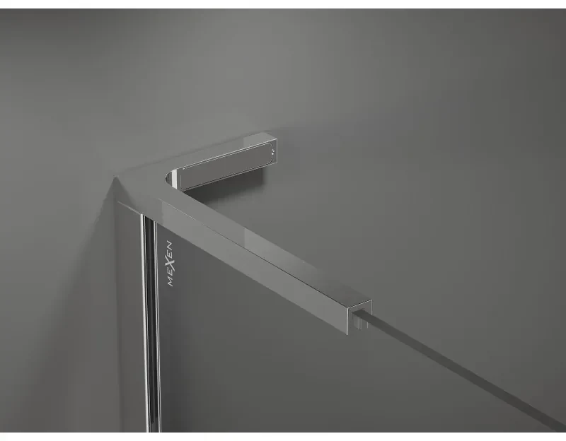 Mexen Velar L, tolózuhanyajtó nyitáshoz 110 cm, 8 mm-es matt üveg, króm, 871-110-003-31-01