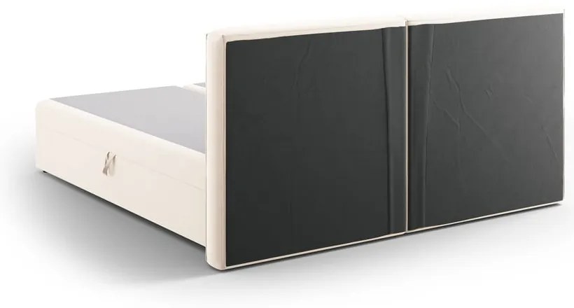 Krémszínű ágyneműtartós boxspring ágy 160x200 cm Arendal – Cosmopolitan Design