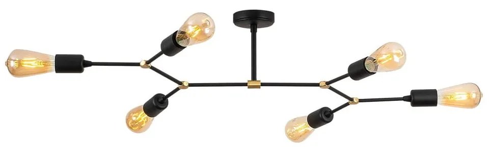 Fekete mennyezeti lámpa 48x95 cm Sparrow – Opviq lights