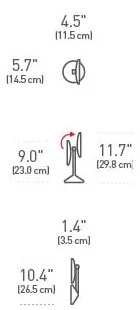 Kozmetikai tükör világítással-nagyítós (tízszeres) ø 12 cm Travel – simplehuman