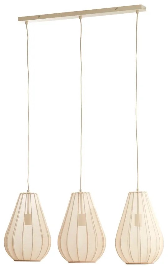 Bézs függőlámpa üveg búrával Itela – Light &amp; Living