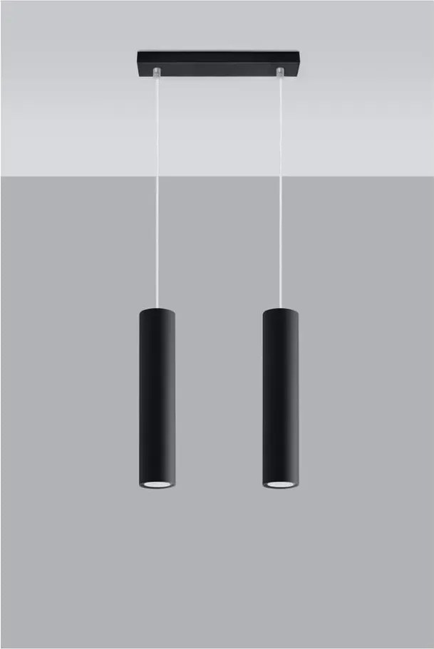 Fekete fém függőlámpa Castro – Sollux