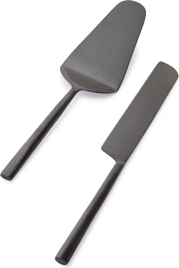 Rozsdamentes acél torta tálaló készlet 2 db-os Hestia – Bizzotto