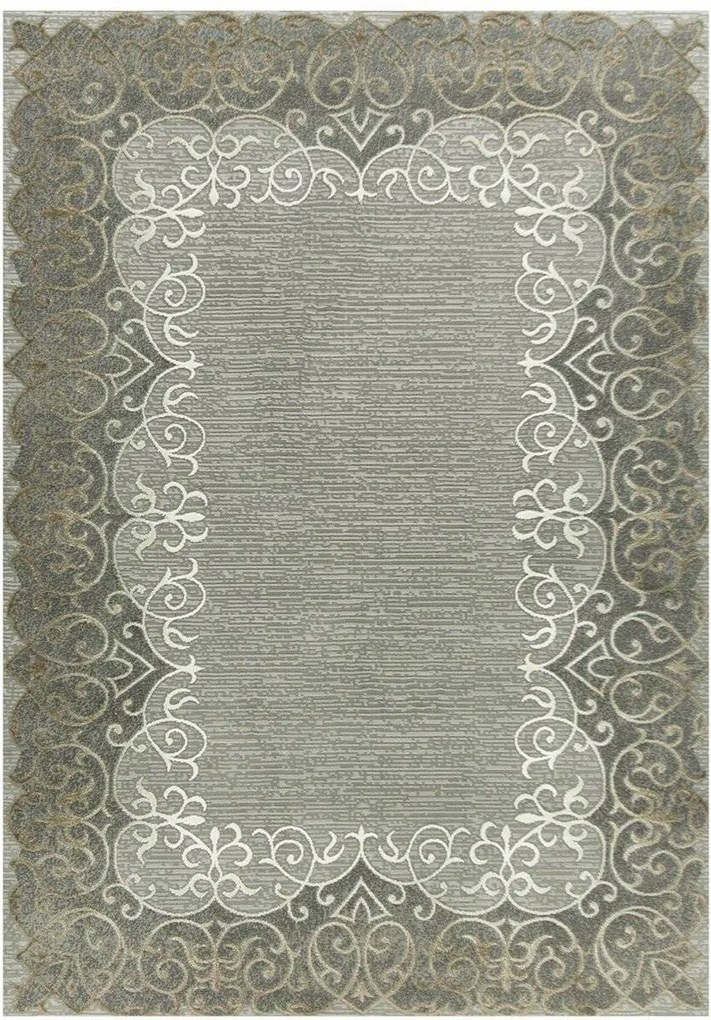 Hálószoba Szőnyeg Dísz Szürke Barna Divatos Puha Galya 160x230 cm