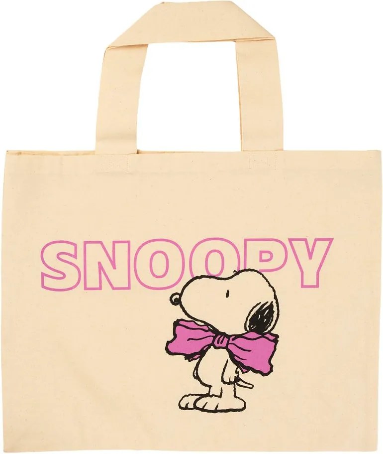 PEANUTS pamut táska 38x50cm ,Snoopy masnival