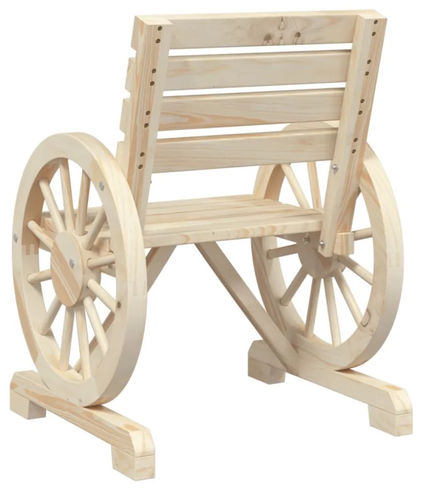 4 db tömör fenyőfa kerti szék