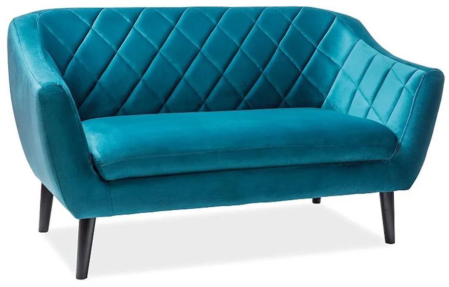 LILY Velvet 2 kárpitozott kanapé, 160x83x85, bluvel 85